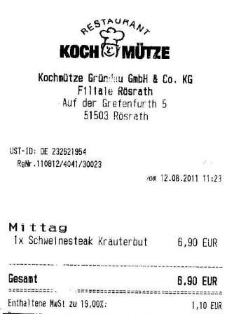 ssch H�ffner Kochm�tze Restaurant